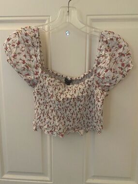 Forever21 Floral Crop Top